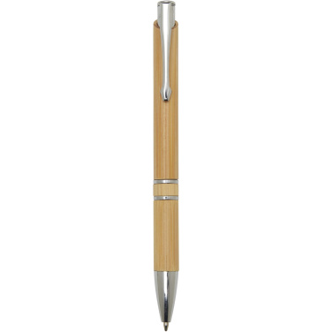 Logotrade promotional product image of: Wicker bamboo ballpoint pen