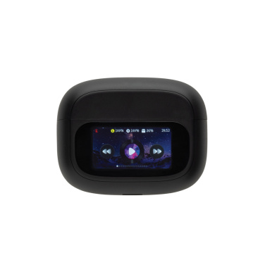 Logo trade promotional item photo of: Airtune RCS recycled plastic ANC earbuds with touch screen