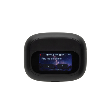 Logotrade corporate gift image of: Airtune RCS recycled plastic ANC earbuds with touch screen