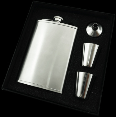 Logotrade corporate gift image of: Hip flask Set 92203600