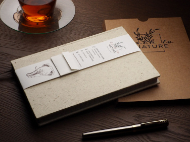 Logotrade promotional merchandise photo of: Recycled Elephant Poo Notebook 209734400
