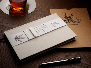 Logotrade advertising product image of: Recycled Hemp Notebook 209734300