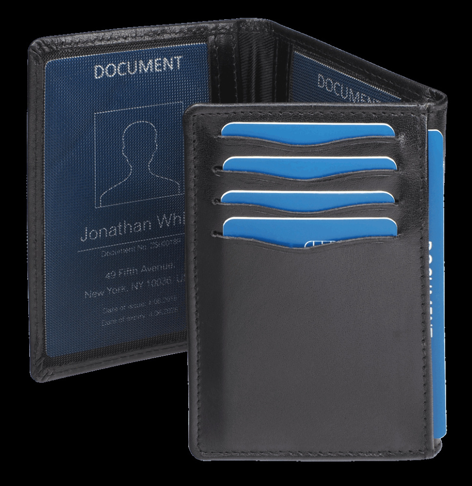 Logo trade promotional giveaways image of: RFID document wallet 20501300