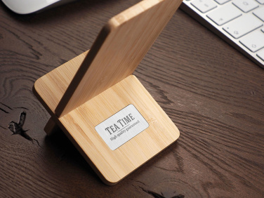 Logo trade corporate gifts image of: Wooden telephone stand 1834292