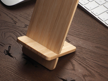 Logo trade promotional merchandise picture of: Wooden telephone stand 1834292