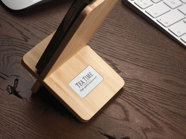 Logo trade promotional gifts picture of: Wooden telephone stand 1834292