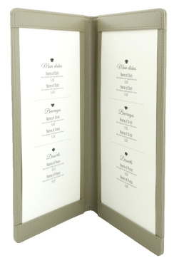 Logo trade promotional giveaway photo of: Menu cover 1062119
