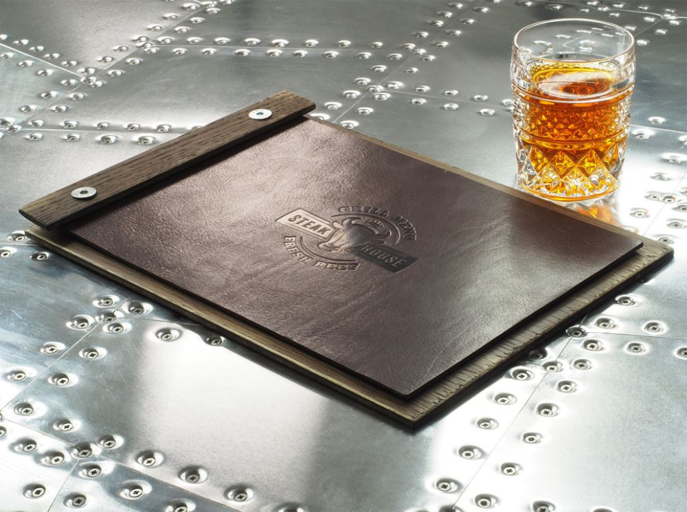 Logo trade promotional merchandise image of: Menu cover 1204141