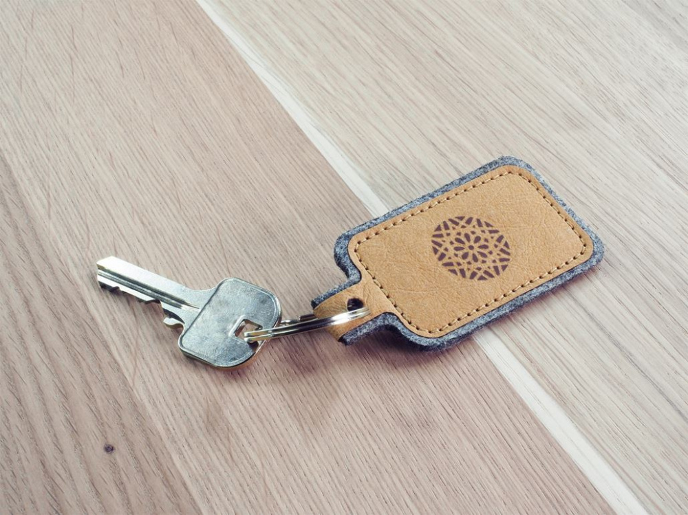 Logo trade promotional products image of: Keyring 1186140