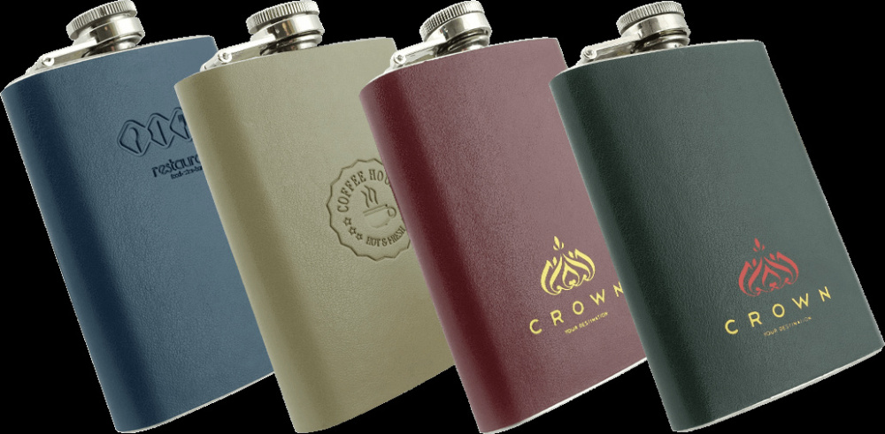 Logo trade promotional gifts image of: Hip flask 426119