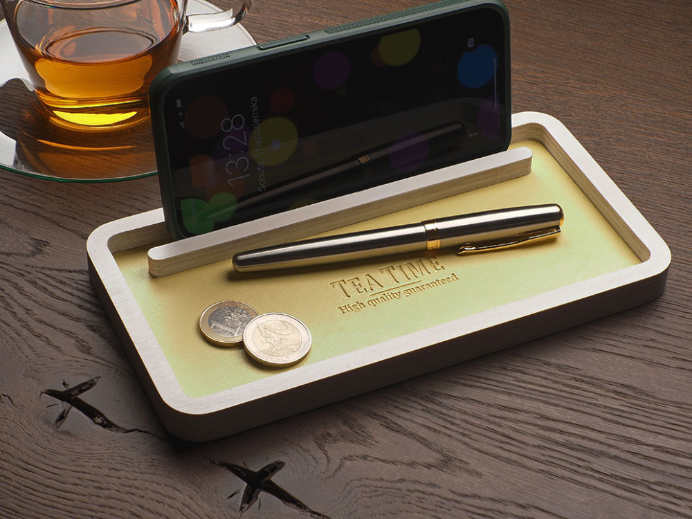 Logo trade corporate gift photo of: Wooden organiser 1844121