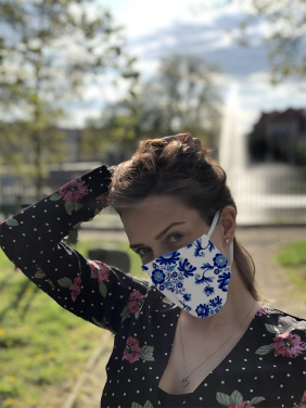 Logotrade promotional merchandise picture of: VENUS PRO cotton face mask with a pocket an HEPA filter 1378165