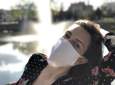 Logotrade promotional gifts photo of: VENUS PRO cotton face mask with a pocket an HEPA filter 1378165