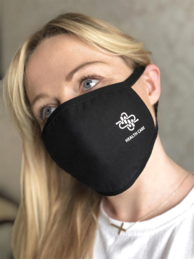 Logo trade promotional products image of: MARS PRO cotton mask (size M) with pocket and HEPA filter 1380165