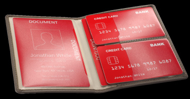 Logo trade promotional giveaways image of: RFID document wallet 611131
