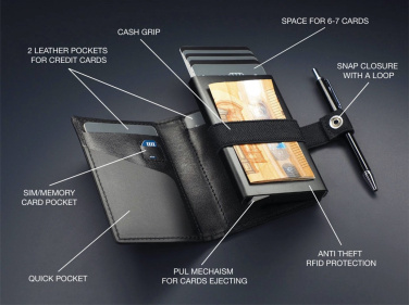 Logo trade promotional giveaway photo of: RFID wallet 1230131