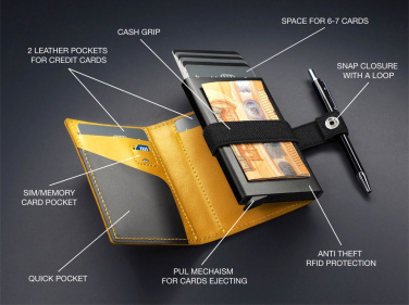 Logo trade advertising products image of: RFID wallet 1230131