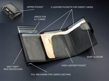 Logo trade promotional giveaways image of: RFID wallet 1237131