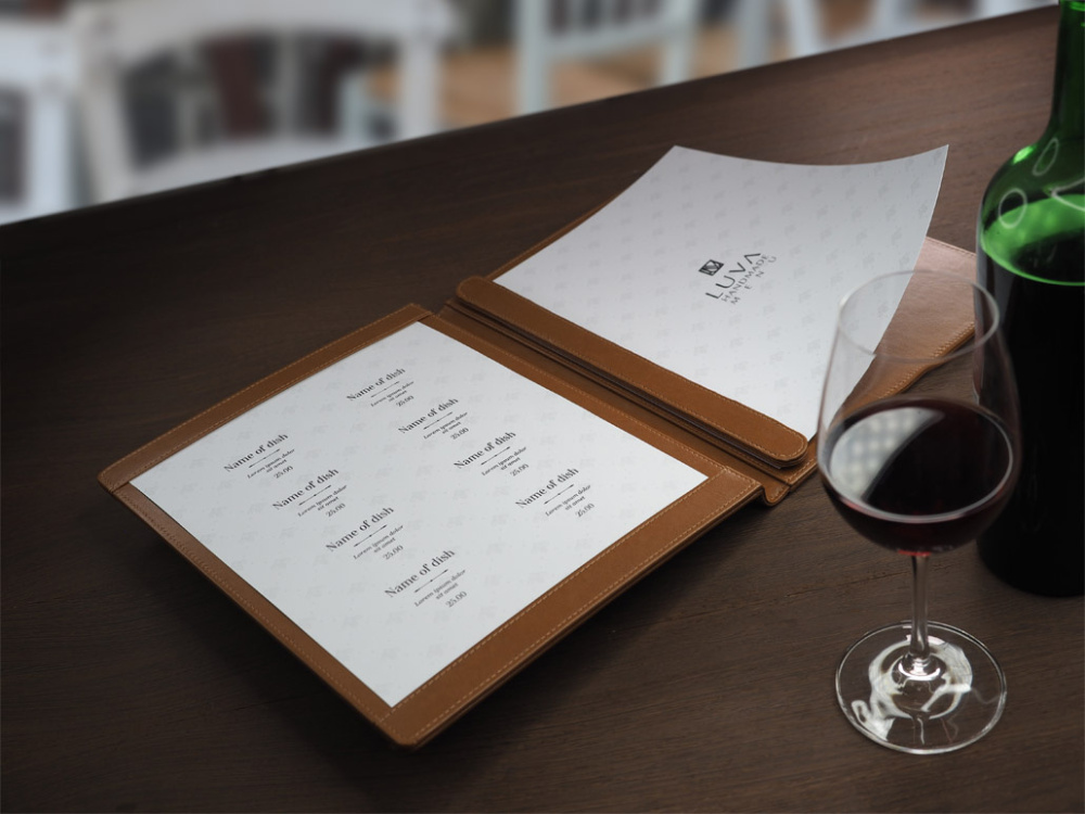 Logo trade promotional item photo of: Menu cover 1054119