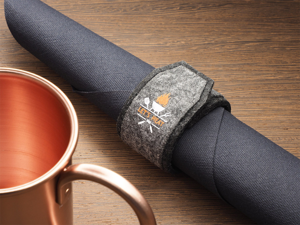Logo trade corporate gifts image of: Napkin ring 1646246