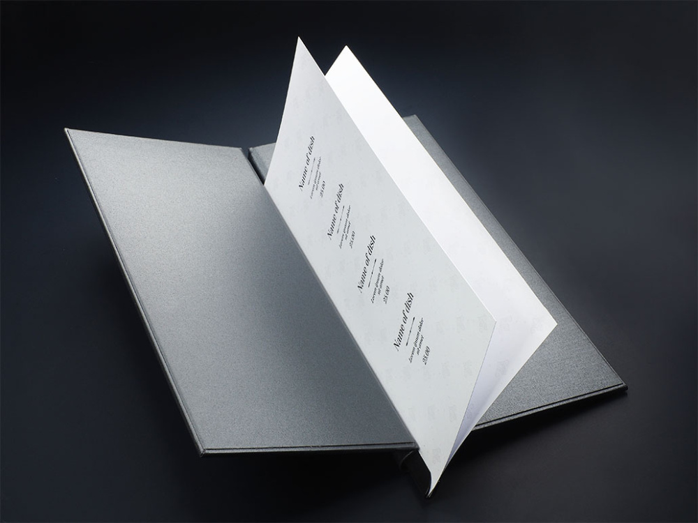 Logo trade promotional merchandise picture of: Menu cover 1680280