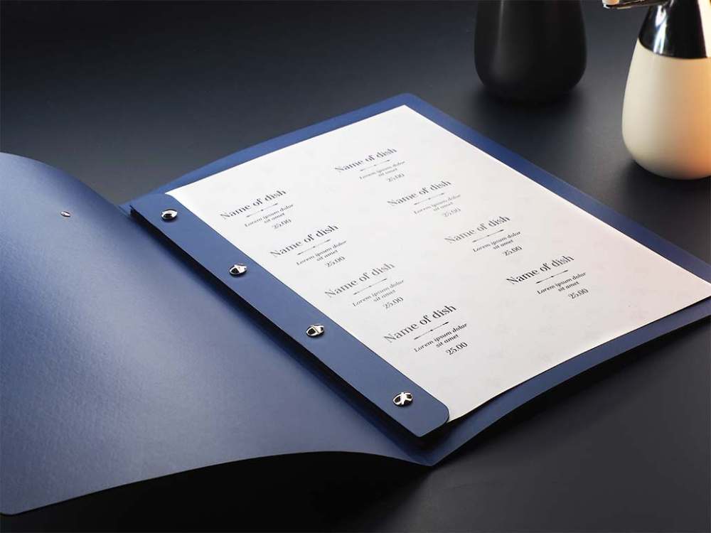 Logo trade promotional items picture of: Menu cover 1619243