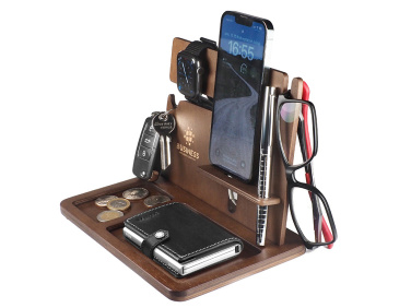 Logotrade promotional gift image of: Wooden organiser 2016121