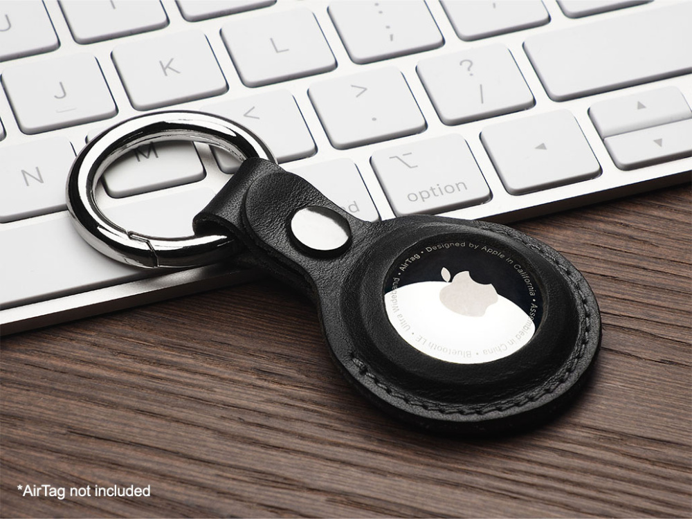 Logo trade promotional gift photo of: Keyring with holder for AirTag 1914141