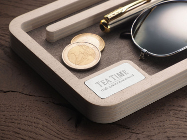 Logo trade advertising products image of: Wooden desk organiser 1818121