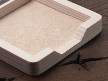 Logotrade promotional item picture of: Wooden memo card box 1832121