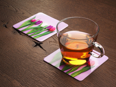 Logo trade promotional merchandise image of: Printed paper coaster 1839117