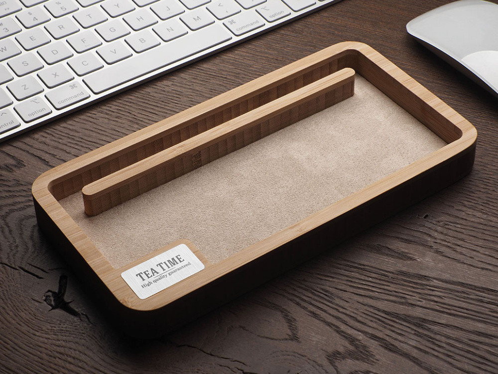 Logo trade corporate gift photo of: Wooden desk organiser 1818292