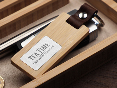 Logo trade promotional giveaways image of: Wooden desk organiser 1818292