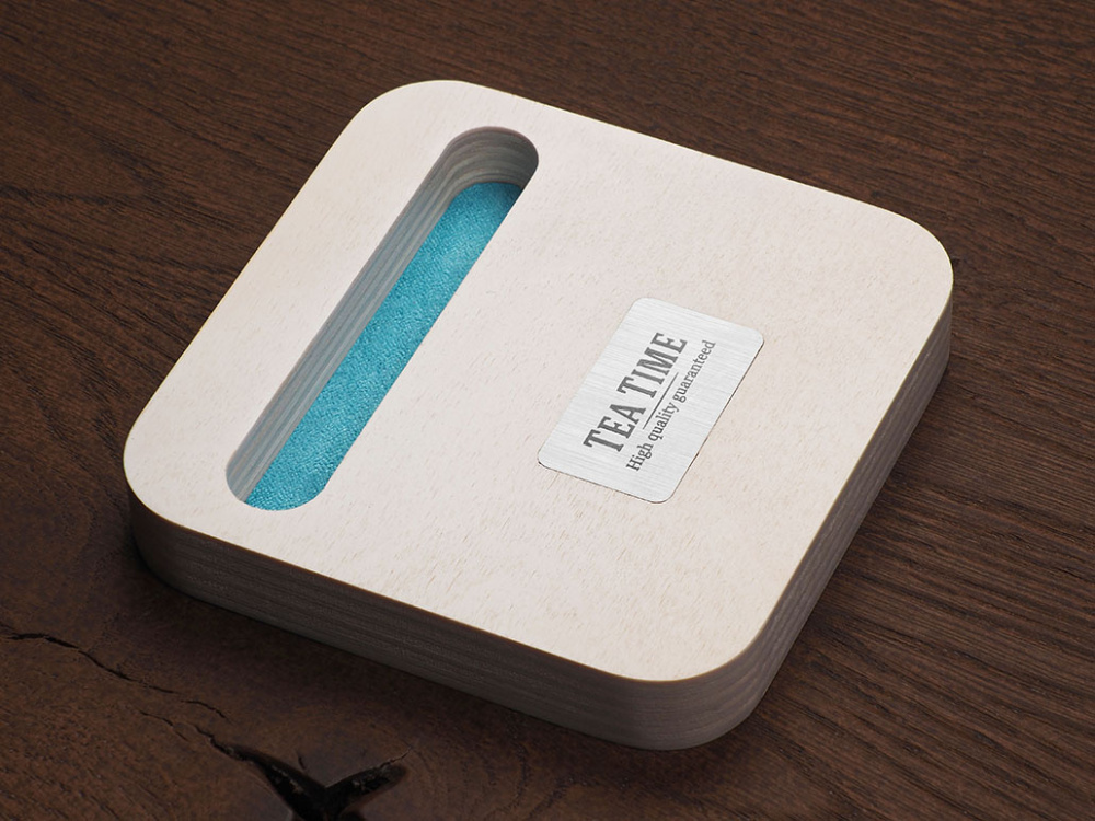 Logo trade promotional items picture of: Wooden telephone stand 1848121