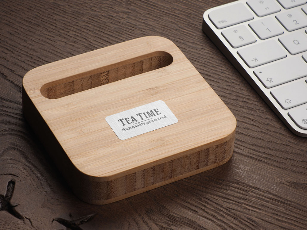 Logo trade corporate gifts picture of: Wooden telephone stand 1848292