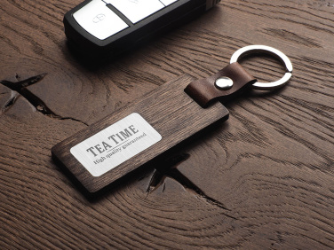 Logotrade advertising product picture of: Wooden keyring 1853121