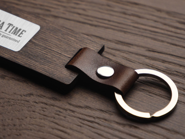 Logo trade promotional merchandise photo of: Wooden keyring 1853121