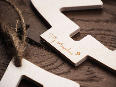 Logo trade business gift photo of: Wooden Christmas Decoration 1855121