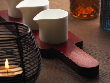 Logo trade promotional gift photo of: Wooden 3 Shot Serving Board 1863121