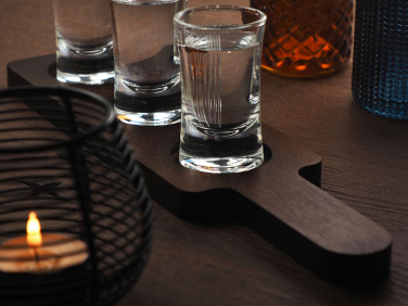 Logo trade promotional merchandise photo of: Wooden 3 Shot Serving Board 1863121