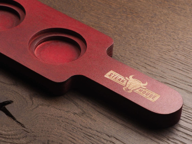 Logo trade promotional gifts picture of: Wooden 3 Shot Serving Board 1863121