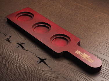 Logo trade promotional products picture of: Wooden 3 Shot Serving Board 1863121