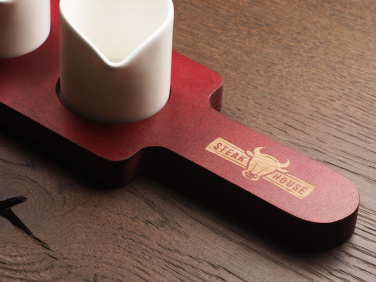 Logotrade promotional giveaways photo of: Wooden 3 Shot Serving Board 1863121