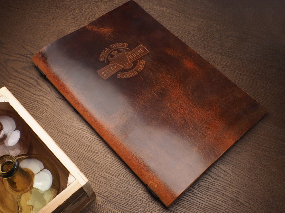 Logo trade promotional giveaways image of: Menu cover Ambiente 1178310