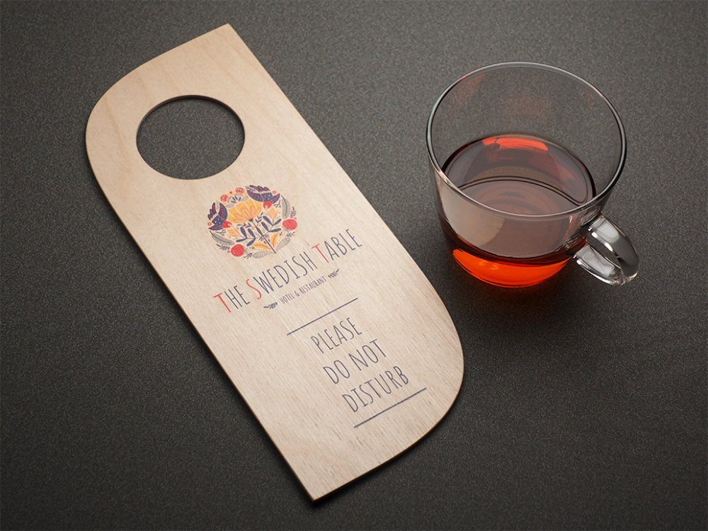 Logo trade promotional merchandise picture of: DND door sign 1160121