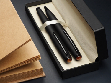 Logotrade business gifts photo of: Amber Pen set  1235036