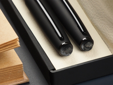 Logotrade corporate gift image of: Pen set with coal 2094036