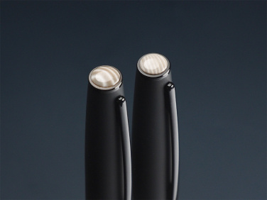 Logo trade promotional gifts picture of: Striped Flint Pen set 1284036