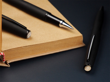 Logotrade promotional gift image of: Striped Flint Pen set 1284036