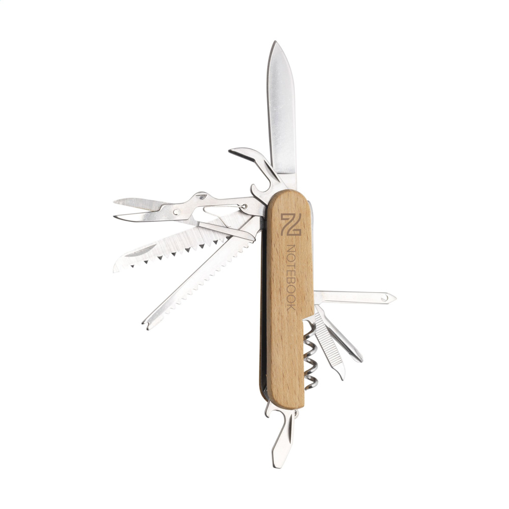 Logo trade promotional giveaways picture of: Beechwood Pocket knife